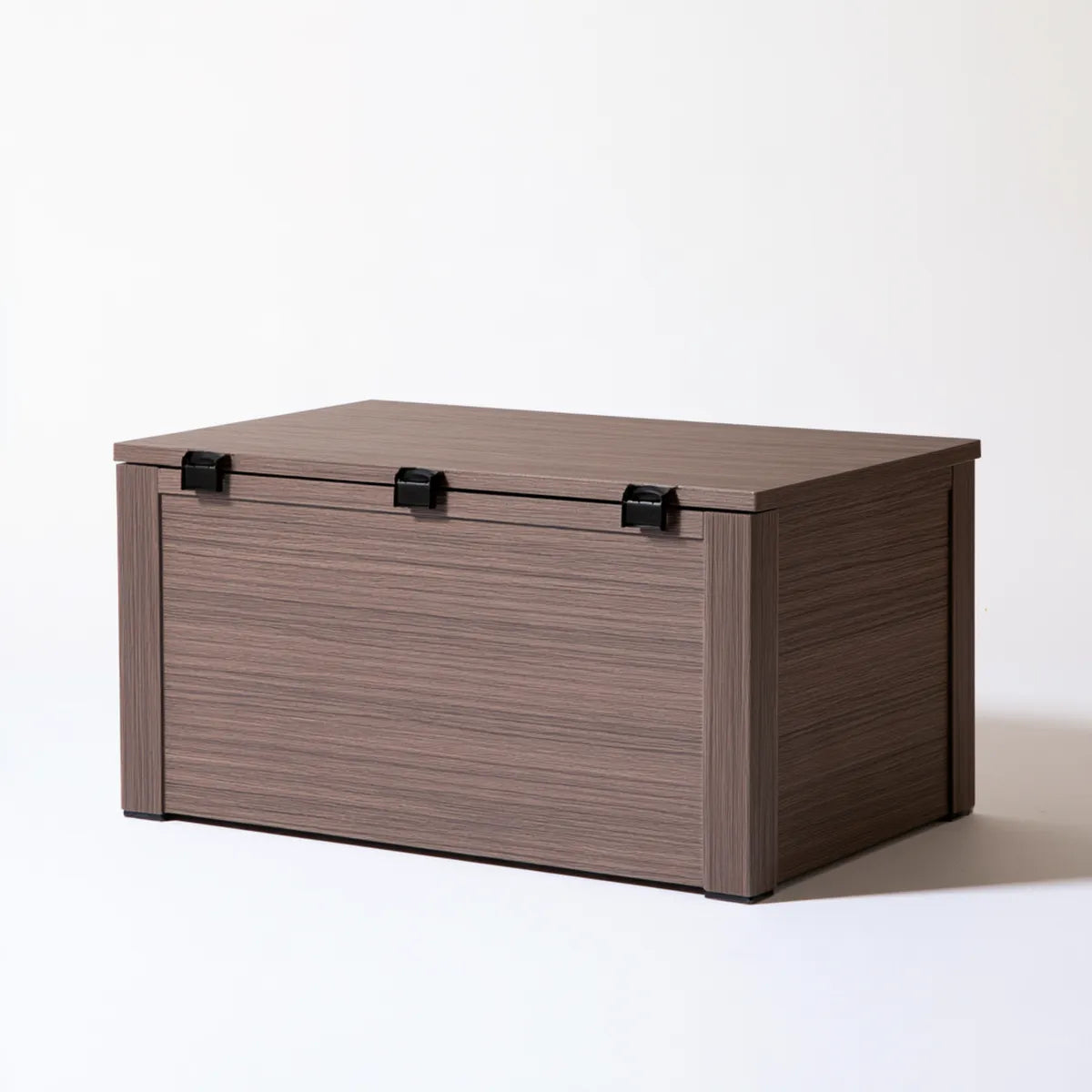 Outdoor Polypropylene Storage Box, 47.2 x 20.5 x 23.6 in, 320 L, Brown/Black