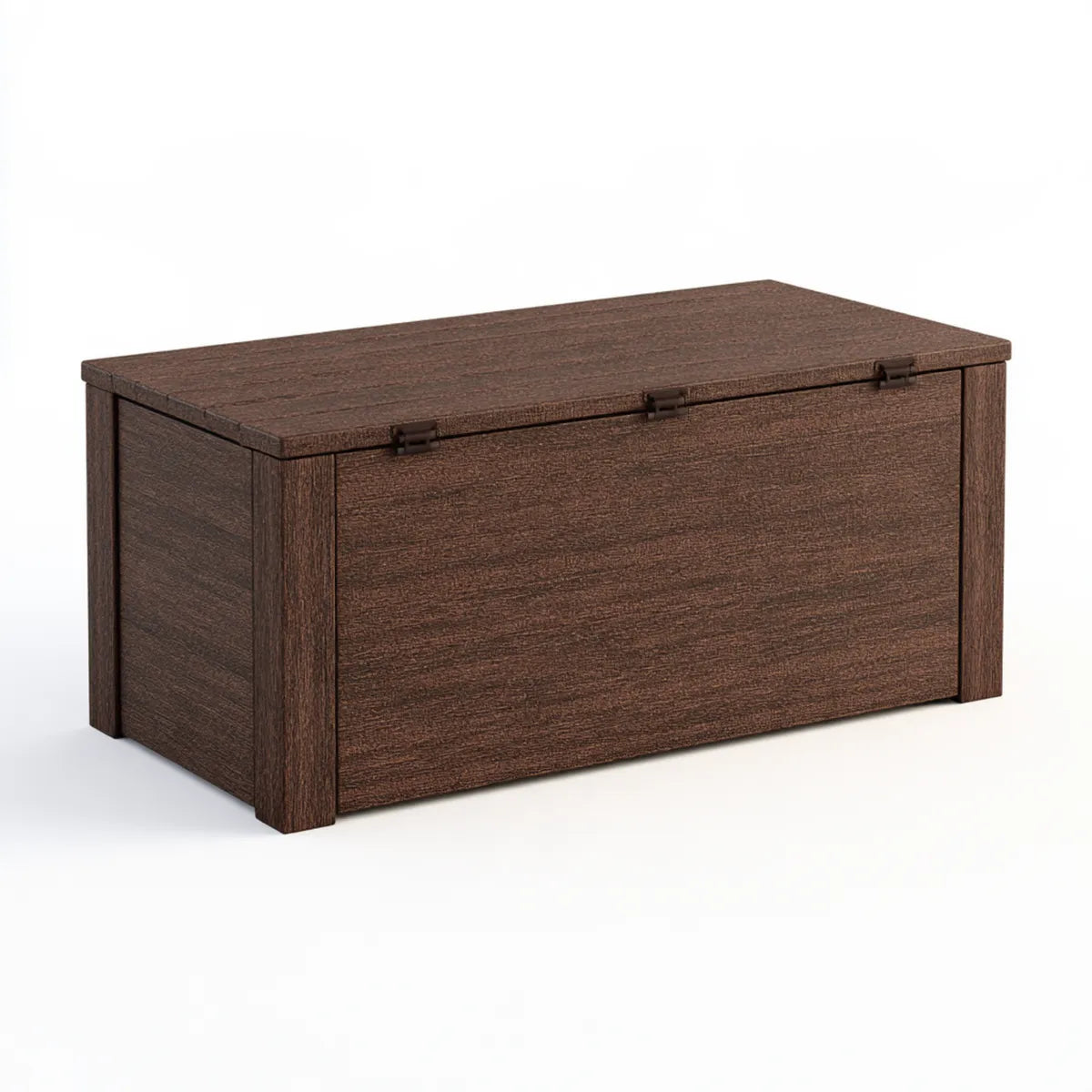 120 Gallon Outdoor Polypropylene Resin Deck Box, 59.00 x 28.50 x 26.70 in, Brown